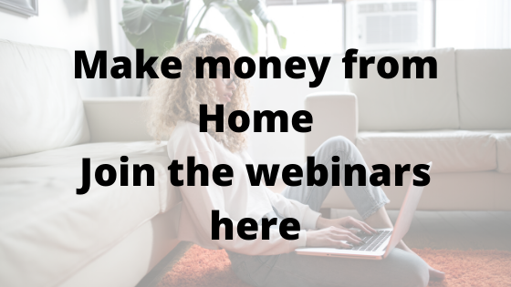 Make money from home webinar series